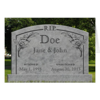 離婚 - 安らかに - カード - テキストを変更