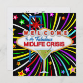 離婚 – Midlife Crisisパーティー- SRF 招待状 (正面/裏面)