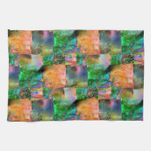 離脱錯覚を持つ厄介な質感のモザイク キッチンタオル (横)