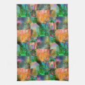 離脱錯覚を持つ厄介な質感のモザイク キッチンタオル (縦)