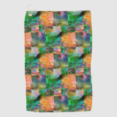 離脱錯覚を持つ厄介な質感のモザイク ゴルフタオル (正面)