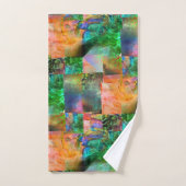 離脱錯覚を持つ厄介な質感のモザイク バスタオルセット (ハンドタオル)