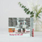 離陸の準備ができている ポストカード (スタンド正面)