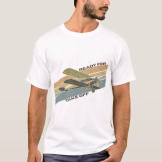 離陸の準備完了 – 飛行機&航空愛好家 Tシャツ