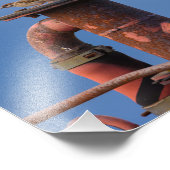 離陸前の気圧チェックに余念のないスズメ！ フォトプリント            (角)