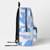 離陸準備完了の赤い複葉機 プリントバックパック (左)