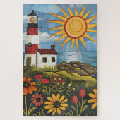 難しいお洒落フローラライトハウス ジグソーパズル (縦)