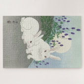 難しいオリエンタルウサギヴィンテージアート1000点 ジグソーパズル (横)