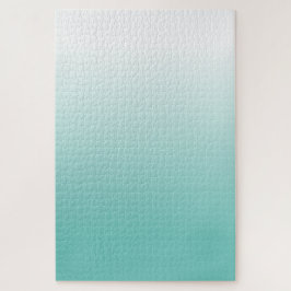 難しいティール（緑がかった色）勾グラデーション配 ジグソーパズル