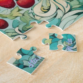 難しいリンゴの木のカラフルの目のパズル ジグソーパズル (側面)