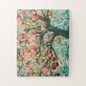 難しいリンゴの木のカラフルの目のパズル ジグソーパズル (縦)