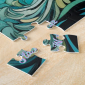 難しいリンゴの木のカラフルの目のパズル ジグソーパズル (側面)