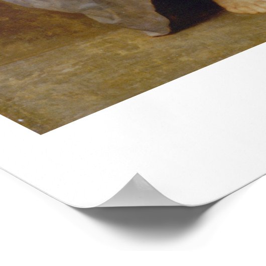 『難しい教訓』ウィリアム・アドルフ・ブゲロー ポスター (角)