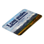 「難しい決断」モチベーション肯定フレキシ マグネット (左側)