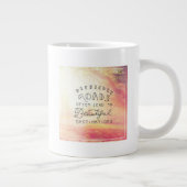 難しい道が美しい目的地につながる ジャンボコーヒーマグカップ (右)