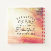 難しい道が美しい目的地に通じる ノートブック (裏面)