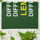 「難しい、難しい、レモン、難しい」 キッチンタオル (折り畳み)