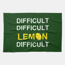 「難しい、難しい、レモン、難しい」