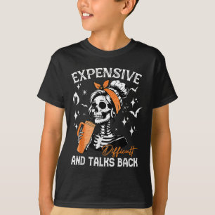 難しい & 反論する ハロウィン ママ スケルトン tシャツ
