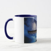 難しさの感動的なマグを克服して下さい マグカップ (左)