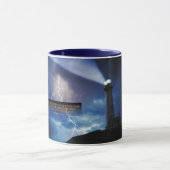 難しさの感動的なマグを克服して下さい マグカップ (中央)