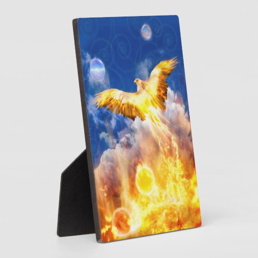 難儀を抜け出す鳳凰鳥 フォトプラーク (側面)