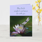 難易度の高い救済悔やみや弔慰でトンボC カード (黄色い花)