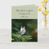 難易度の高い救済悔やみや弔慰で蝶C カード (黄色い花)