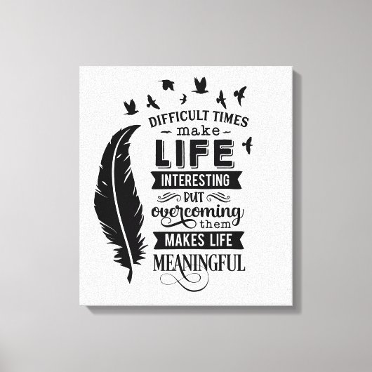 難易度引用文キャンバス印刷 キャンバスプリント (正面)