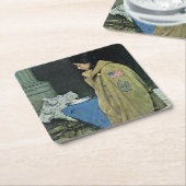 難民感謝祭 スクエアペーパーコースター (アングル)