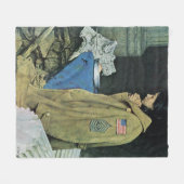 難民感謝祭 フリースブランケット (正面(横))