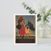 難民援助(1938)_プロパガンダポスター ポストカード (スタンド正面)