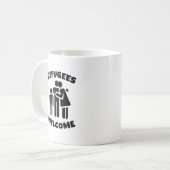 難民歓迎 コーヒーマグカップ (正面左)