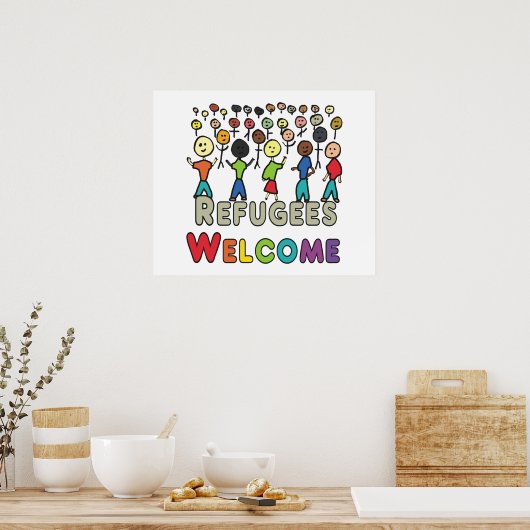 難民歓迎 ポスター (キッチン)