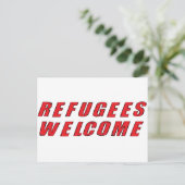 難民歓迎 ポストカード (スタンド正面)