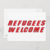 難民歓迎 ポストカード (正面/裏面)