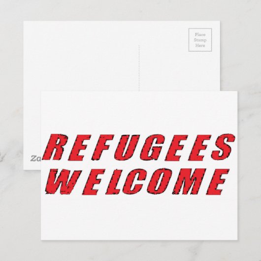 難民歓迎 ポストカード (正面/裏面)