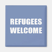 難民歓迎 マグネット (正面)