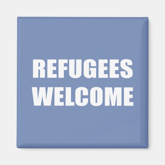 難民歓迎 マグネット (正面)