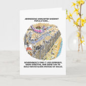 難民水スライドグリーティングカード カード (黄色い花)