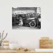 難破したアンティーク車, 1920年代 ポスター (キッチン)