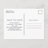 難破したビーチ先日付の保存 案内ポストカード (裏面)