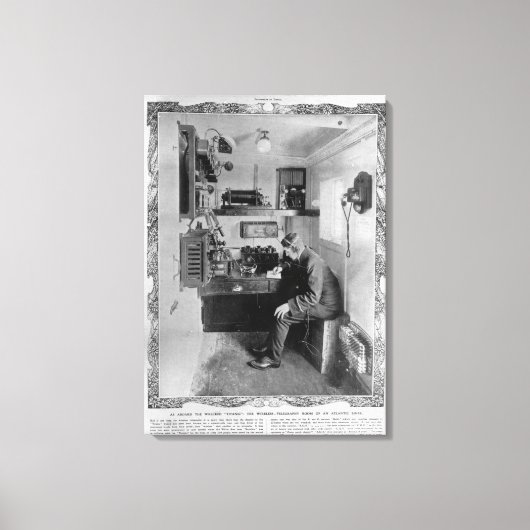 難破した「タイタニック」に乗って キャンバスプリント (正面)