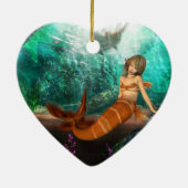 難破を持つ人魚 セラミックオーナメント (裏面)