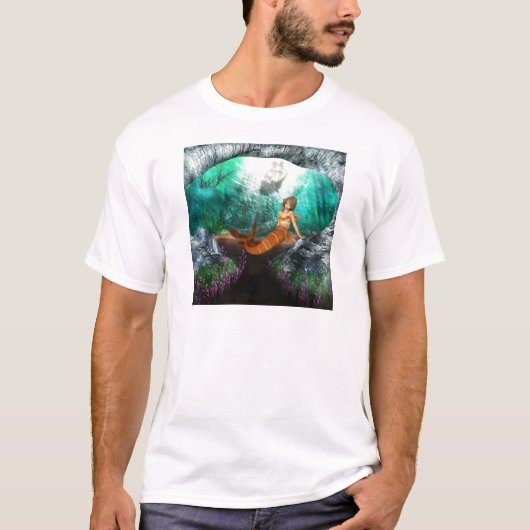 難破を持つ人魚 Tシャツ (正面)
