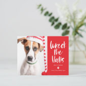 難破ザ・ホールズ編集可能カラーホリデーポストカード シーズンポストカード (スタンド正面)