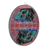 難破抽象芸術ピンク ダーツボード (正面左)