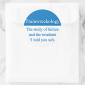 難破船のステッカー ラウンドシール (バッグ)