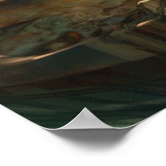 難破船の中で巣を作る人魚 ポスター (角)