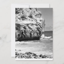 難破船の崖、カウアイフ空白のラットサンキューカード